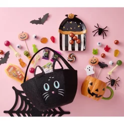 Décoration gâteau Halloween x5 bambou et papier nid d'abeille L13cm < Gifi Hot