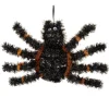 Décoration Halloween araignée à suspendre noir L23x35XØ4,5 cm