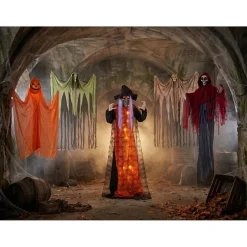 Décoration Halloween automate sorcière son et lumière H160cm < Gifi Hot