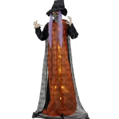 Décoration Halloween automate sorcière son et lumière H160cm < Gifi Hot