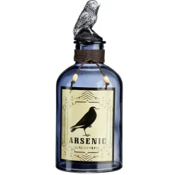 Décoration Halloween à poser bouteille poison en verre Ø8xH20cm (2 modèles) < Gifi New