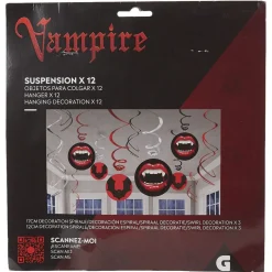 Décoration Halloween à suspendre bouches vampire et chauve souris x12 < Gifi Outlet