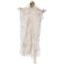 Décoration Halloween à suspendre fantôme squelette H66cm (2 modèles)