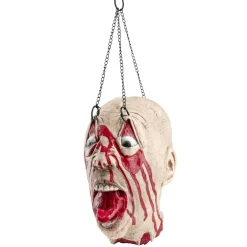Décoration Halloween à suspendre tête ensanglantée H31cm