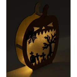 Décoration LED Halloween à poser citrouille paysage cimetière 14,5x4xH20cm < Gifi Clearance