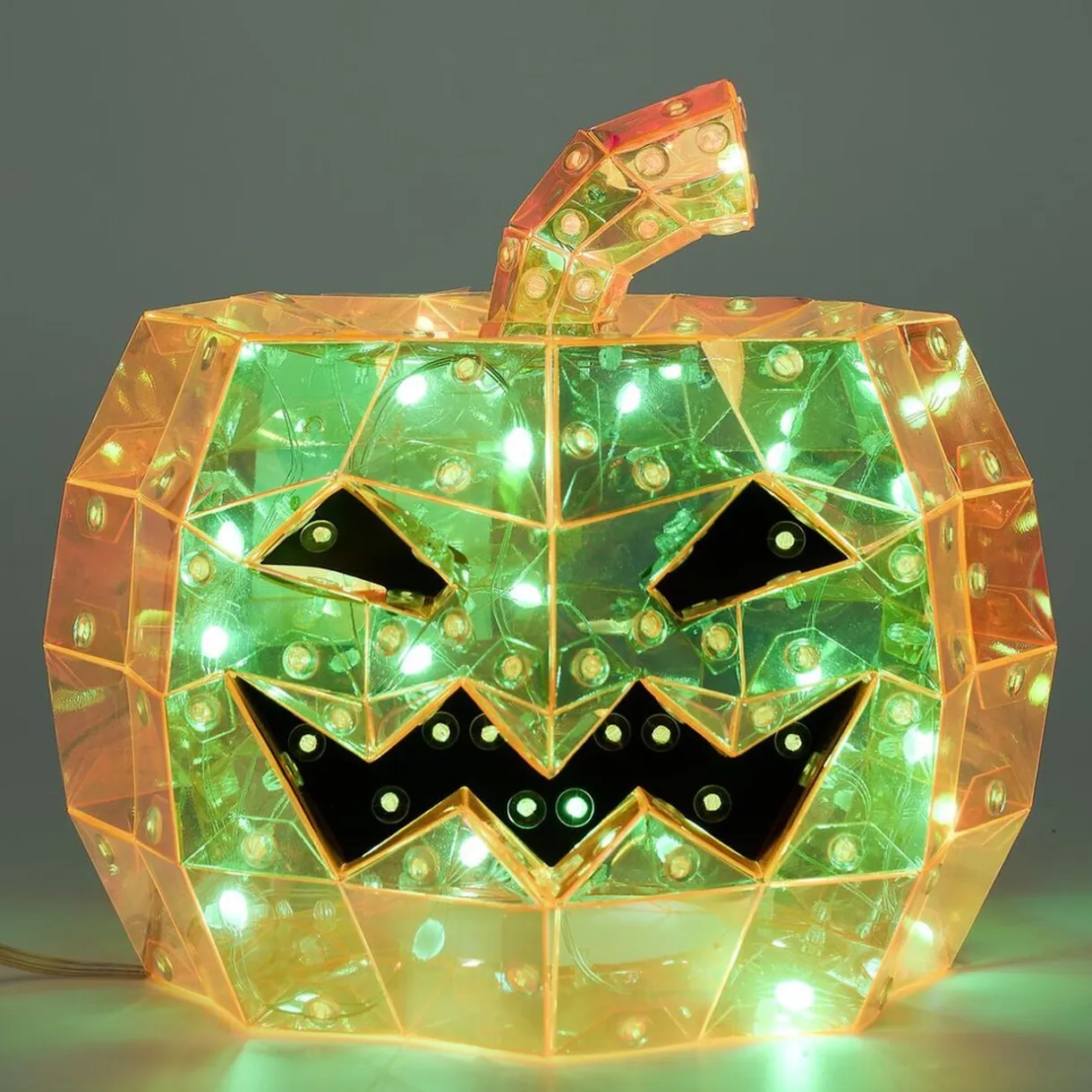 Décoration lumineuse Halloween LED USB tête de citrouille Ø20xH17cm < Gifi Clearance