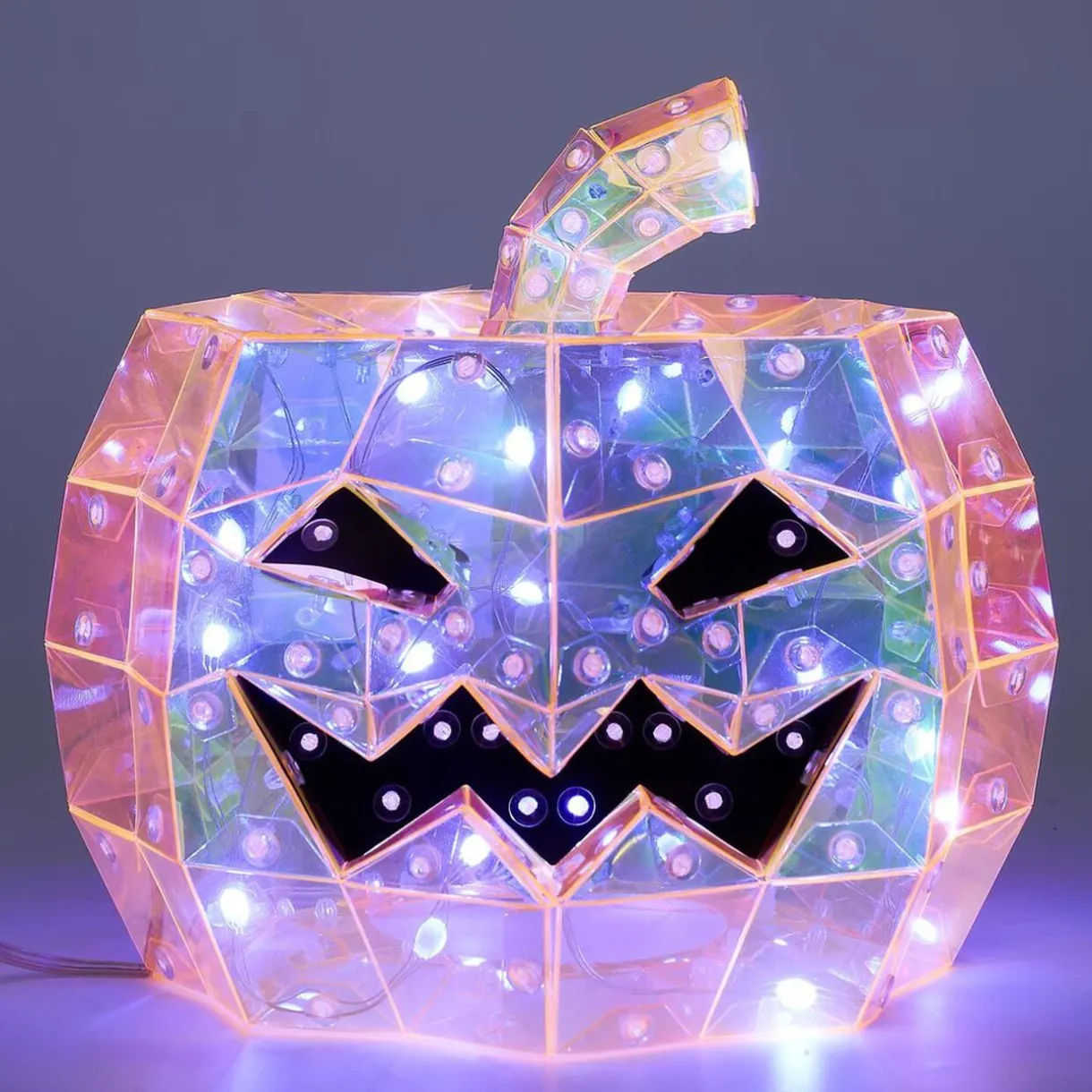 Décoration lumineuse Halloween LED USB tête de citrouille Ø20xH17cm < Gifi Clearance