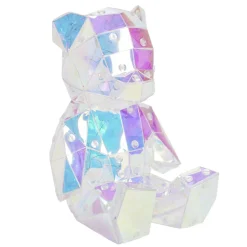 Décoration lumineuse à poser ourson holographique 60LED iridescent H19cm < Gifi Clearance