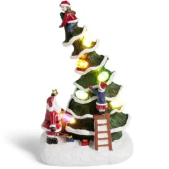 Décoration lumineuse sapin 6LED à piles H17cm < Gifi Hot