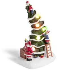 Décoration lumineuse sapin 6LED à piles H17cm < Gifi Hot