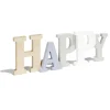 Décoration mot HAPPY en bois L49xH14cm