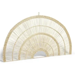 Décoration murale arc cercle osier et métal < Gifi Best