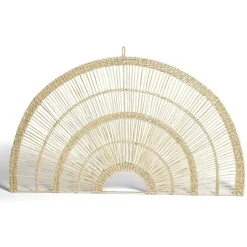 Décoration murale arc cercle osier et métal < Gifi Best