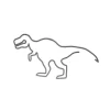 Décoration murale dinosaure métal noir 40xH18,5cm < Gifi Outlet