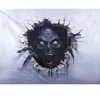 Décoration murale Halloween toile souple effet d'optique tête de zombie 150x210cm < Gifi Hot