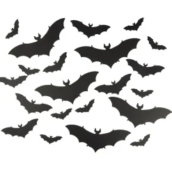 Décoration murale Halloween x30 chauve-souris papier noir < Gifi Clearance