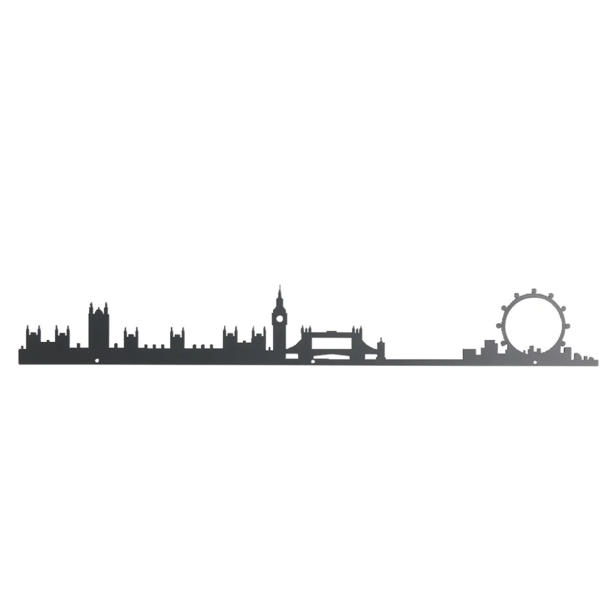 Décoration murale Londres métal noir 55cm