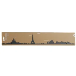 Décoration murale Paris métal noir 55cm