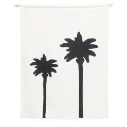 Décoration murale toile motif palmier coton beige et noir < Gifi Hot