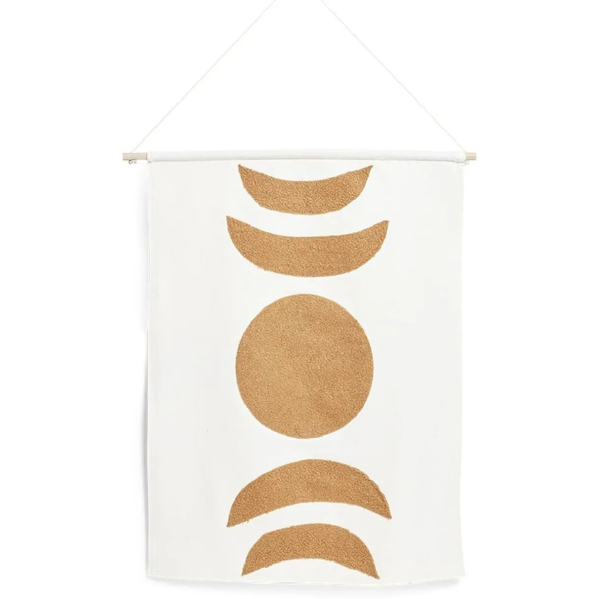 Décoration murale toile motif lune coton beige et terracotta < Gifi Sale
