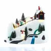 Décoration Piste de ski lumineuse animée musicale 9 LED multicolore < Gifi