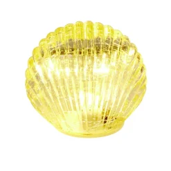 Décoration à poser coquillage LED en verre 7x4,5xH6,5cm (3 modèles) < Gifi Discount