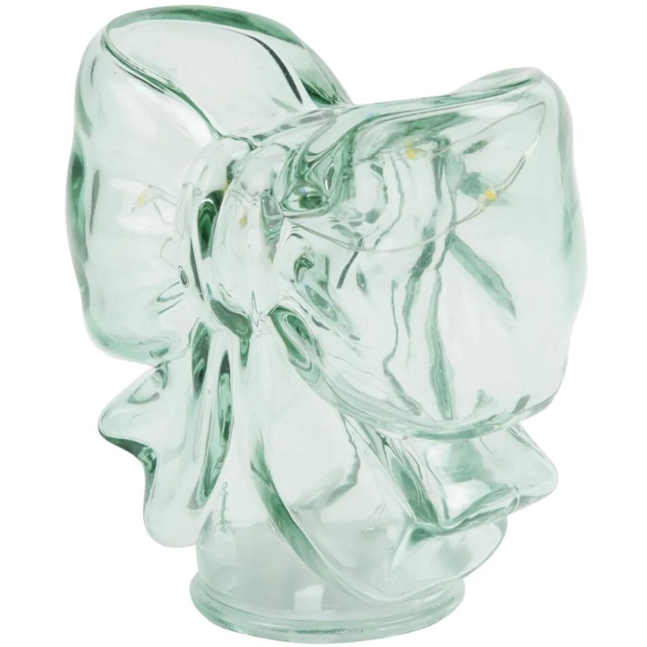 Décoration à poser lampe en verre coloré à LED H9cm (6 modèles)