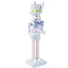 Décoration à poser lapin casse noisette pastel H25cm (2 modèles bleu ou rose) < Gifi