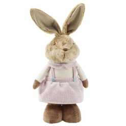 Décoration à poser lapin rétactable jambes extensibles H115cm (2 modèles)