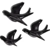 Décoration à poser 3 oiseaux en céramique noire < Gifi Online