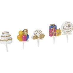 Décoration pour gâteau d'anniversaire x5