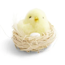 Décoration Pâques à poser poussin dans nid - 2 coloris < Gifi Discount
