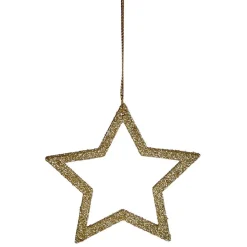 Décoration sapin Noël à suspendre étoile/sapin/boule doré x6 < Gifi New