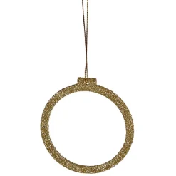 Décoration sapin Noël à suspendre étoile/sapin/boule doré x6 < Gifi New