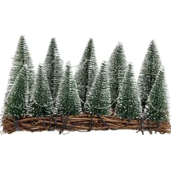 Décoration sapins sur branches 10 LED blanc chaud L.20,5xl.8xH.11 cm < Gifi Discount