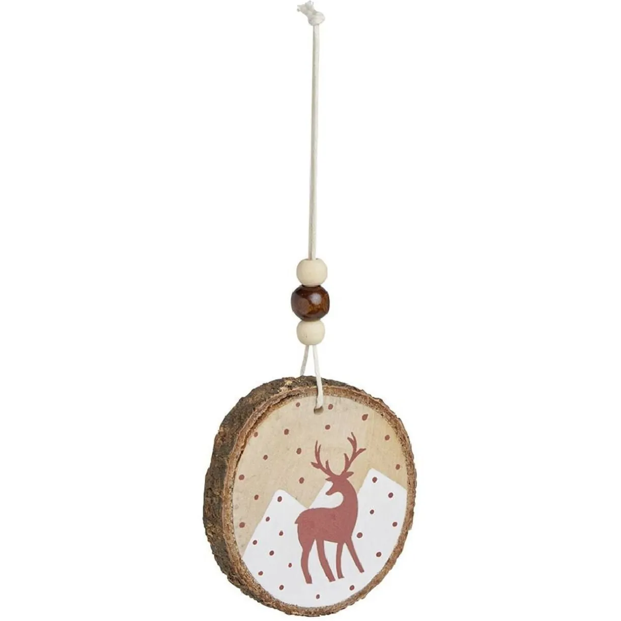 Décoration à suspendre rondin bois animaux de la forêt Ø6cm < Gifi Sale