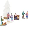Décor village de Noël x3 figurines et sapin < Gifi