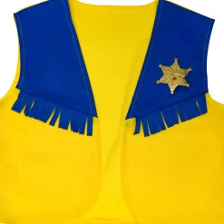 Deguiz'box enfant Cow Girl jaune rouge bleu 4/6 ans