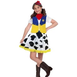 Deguiz'box enfant Cow Girl jaune rouge bleu 4/6 ans