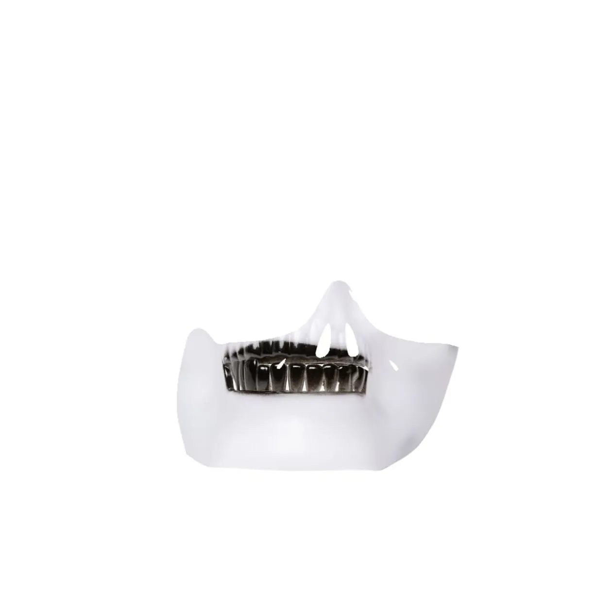 Demi masque de squelette en plastique