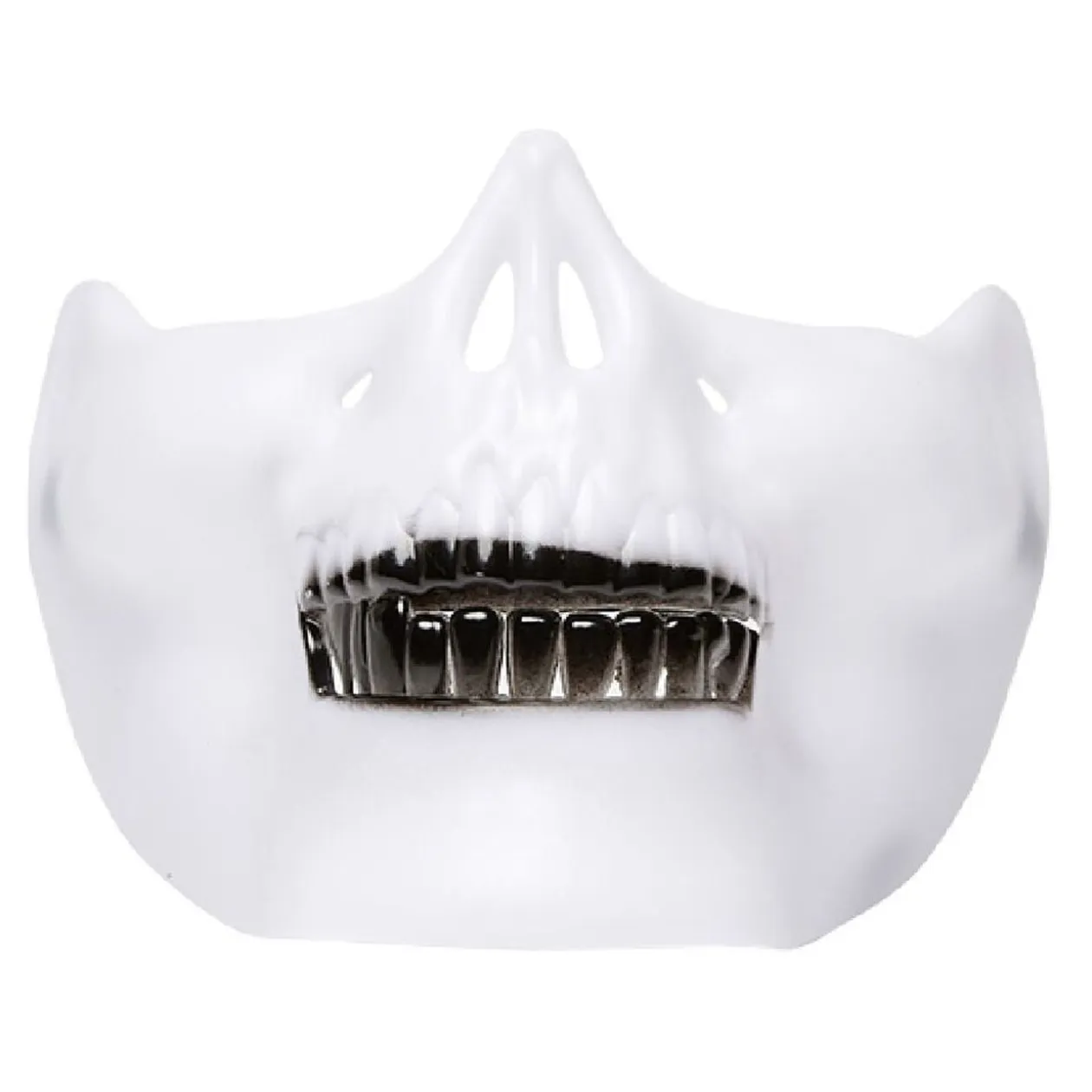 Demi masque de squelette en plastique