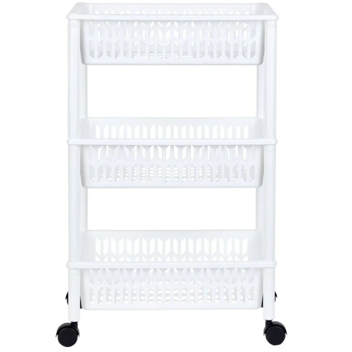Desserte de cuisine 3 niveaux panières blanches < Gifi Hot