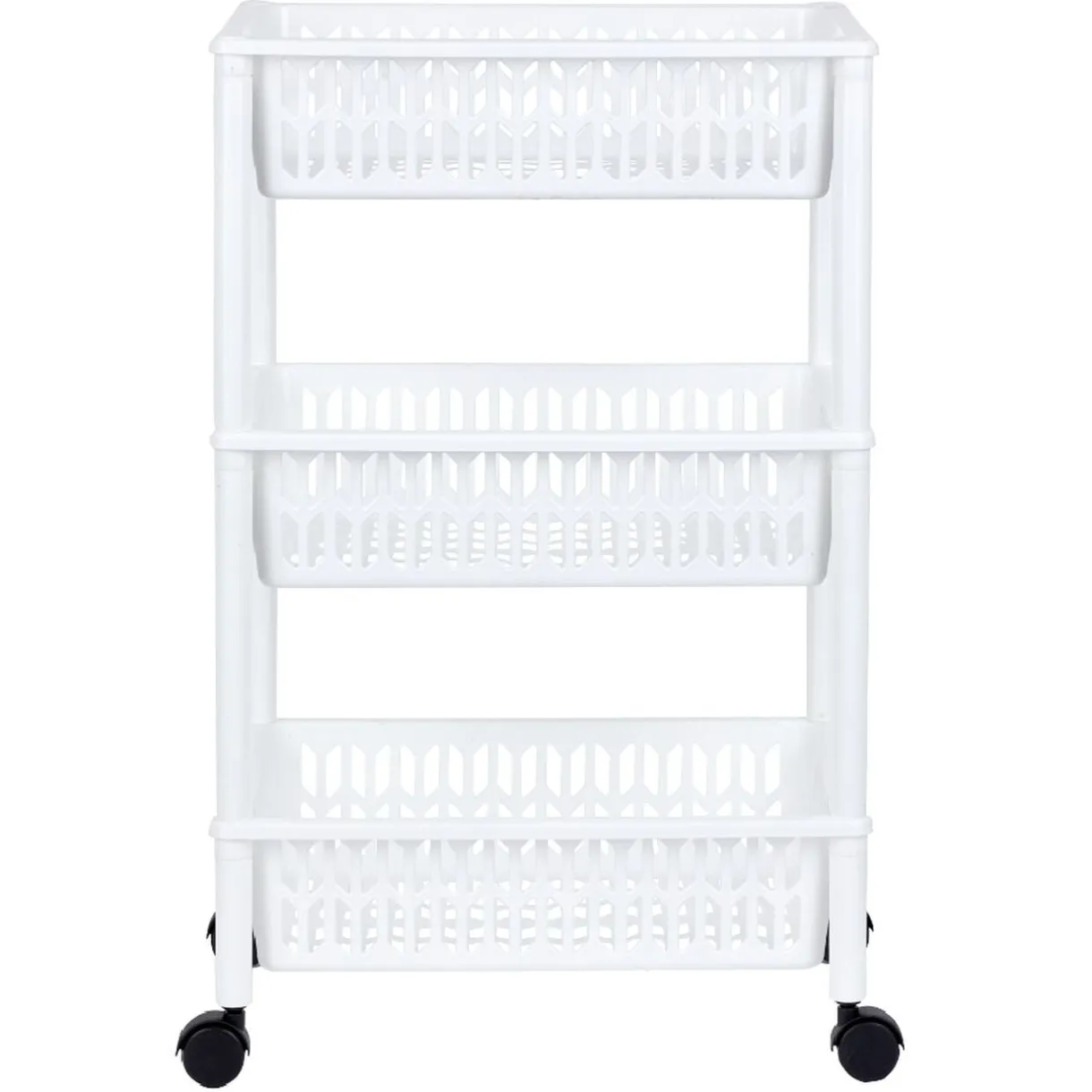 Desserte de cuisine 3 niveaux panières blanches < Gifi Hot