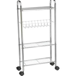 Desserte de salle de bains 4 niveaux métal gris < Gifi Best