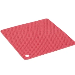 Dessous de plat carré en silicone 18x18cm - 2 coloris