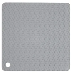 Dessous de plat carré en silicone 18x18cm - 2 coloris