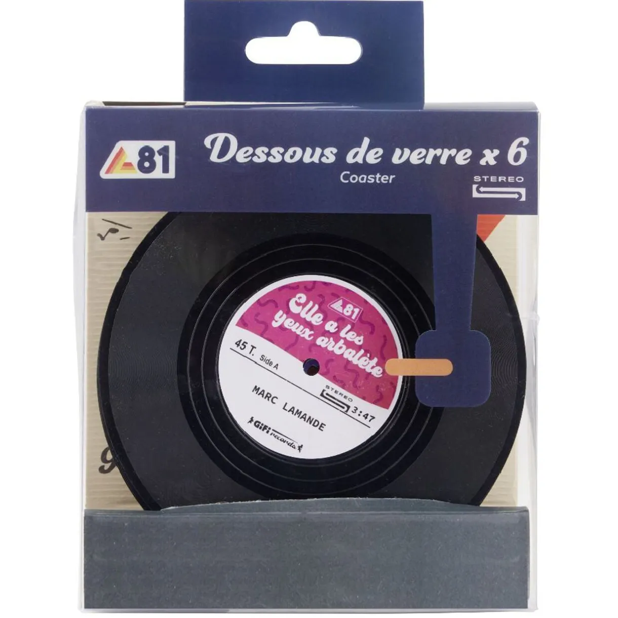 Dessous de verre décor vinyle x6 < Gifi Discount