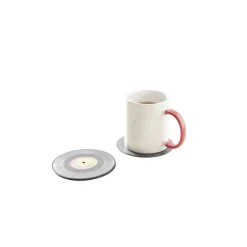 Dessous de verre forme vinyle Ø10,5cm 4 pièces < Gifi Sale