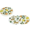 Dessous de verre x40 papier motif nature Ø9cm