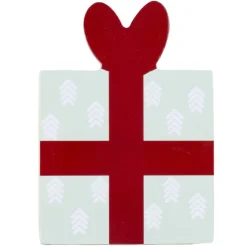 Dessous de verre X4 pcs motif cadeau de Noël liège et papier L10X13Xép.0,2 cm < Gifi Best